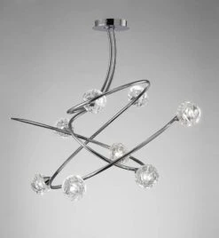 Mantra M3940 Maremagnum Ceiling 8 Light G9, Polished Chrome