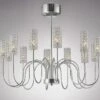 Diyas IL20622 Martina Polished Chrome / Crystal 12 Light Pendant Light