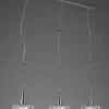 Mantra M3931 O2 Pendant 3 Light E27 Line Large, Polished Chrome