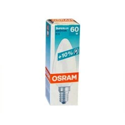 Osram Krypton Opal Candle Bulb 60W 230V SES/E14 Warm White, Dimmable -Light Haven Shop o o s osram krypton kerze 60w e14 opal weiss 60 watt matt