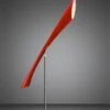 Mantra M0915 Pop Floor Lamp 3 Light E27, Gloss Red/White Acrylic/Polished Chrome