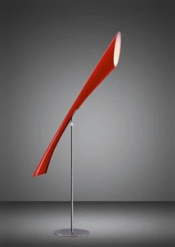 Mantra M0915 Pop Floor Lamp 3 Light E27, Gloss Red/White Acrylic/Polished Chrome