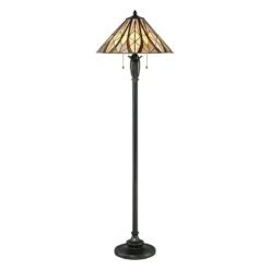 Elstead QZ-VICTORY-FL Quiozel Victory Tiffany Standard Lamp
