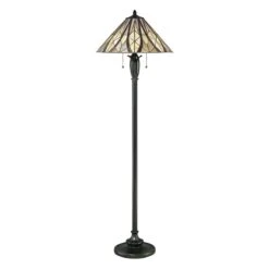 Elstead QZ-VICTORY-FL Quiozel Victory Tiffany Standard Lamp -Light Haven Shop q q z qz victory fl 2
