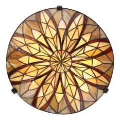 Quiozel QZ-VICTORY-SF Tiffany Flush Ceiling Light -Light Haven Shop q q z qz victory sf 5