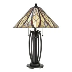 Elstead QZ-VICTORY-TL Quiozel Victory Tiffany Lamp -Light Haven Shop q q z qz victory tl 2