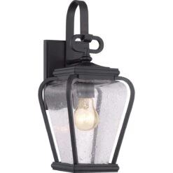 Quoizel QZ/PROVINCE2/S Province Mystic Black 1 Light Small Wall Lantern Light