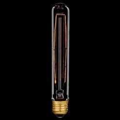 Vintage Rustic Style 185mm Tubular 60W T30 ES/E27 Filament Light Bulb -Light Haven Shop r r u rustika gluehbirne t30 roehre 60w e27 klar t30 185 lang
