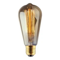 60W Rustic Vintage Style Squirrel Cage ST64 ES E27 Antique Extra Warm White Light Bulb