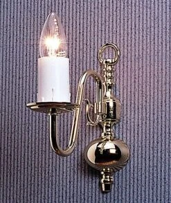 Firstlight Flemish Traditional Polished Brass Single Wall Light