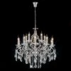 Diyas IL303110+5 Torino Polished Chrome/Crystal 15 Light Pendant Light